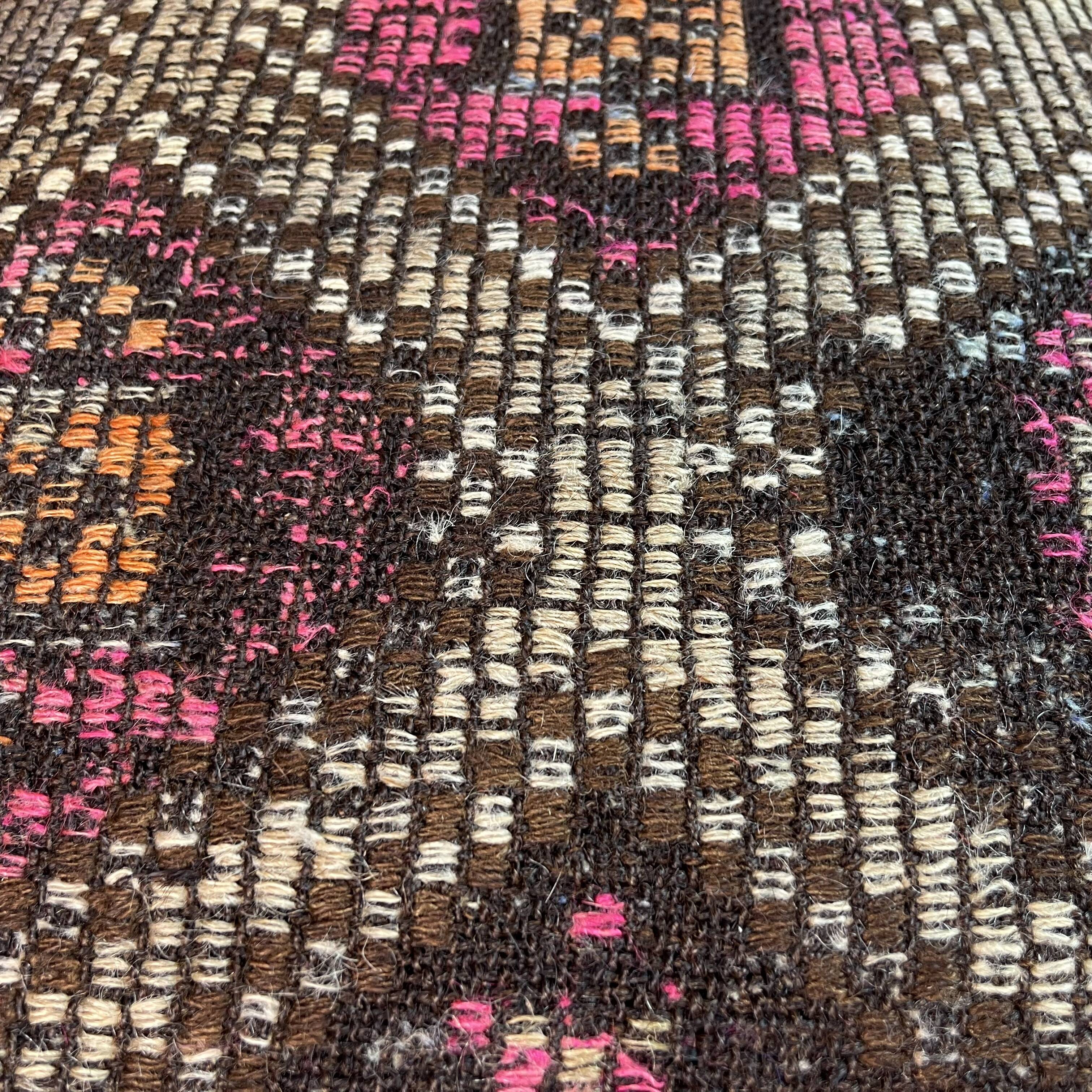 Vintage turkish kilim cushion cover , 55 x 55 cm