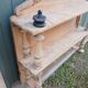 Étagère ancienne en bois sculpté