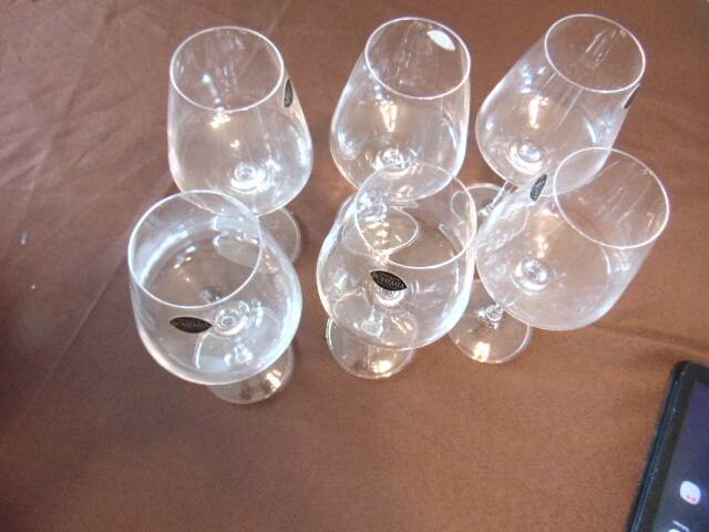 Bohemian crystal wine set – 6 glasses