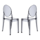 Pair of Victoria Ghost chairs by Philippe Starck for KARTELL