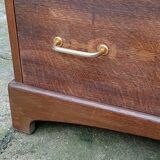 High chest of drawers, Stag brand, 1980s, vintage, United Kingdom