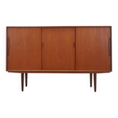 Teak highboard with bar section, Denmark, 1960s
