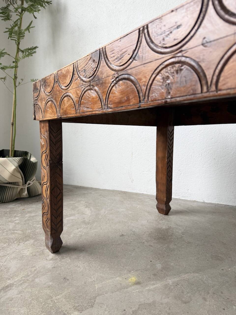 Savoyard folk art coffee table