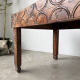 Table basse savoyarde art populaire