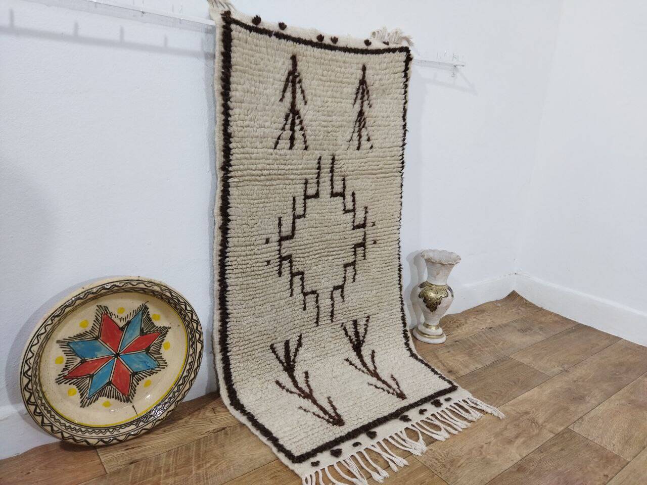 Handcrafted Moroccan Berber Rug 133 X 70 CM
