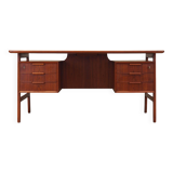 Teak desk, Danish design, 1970s, manufactured by Omann Jun