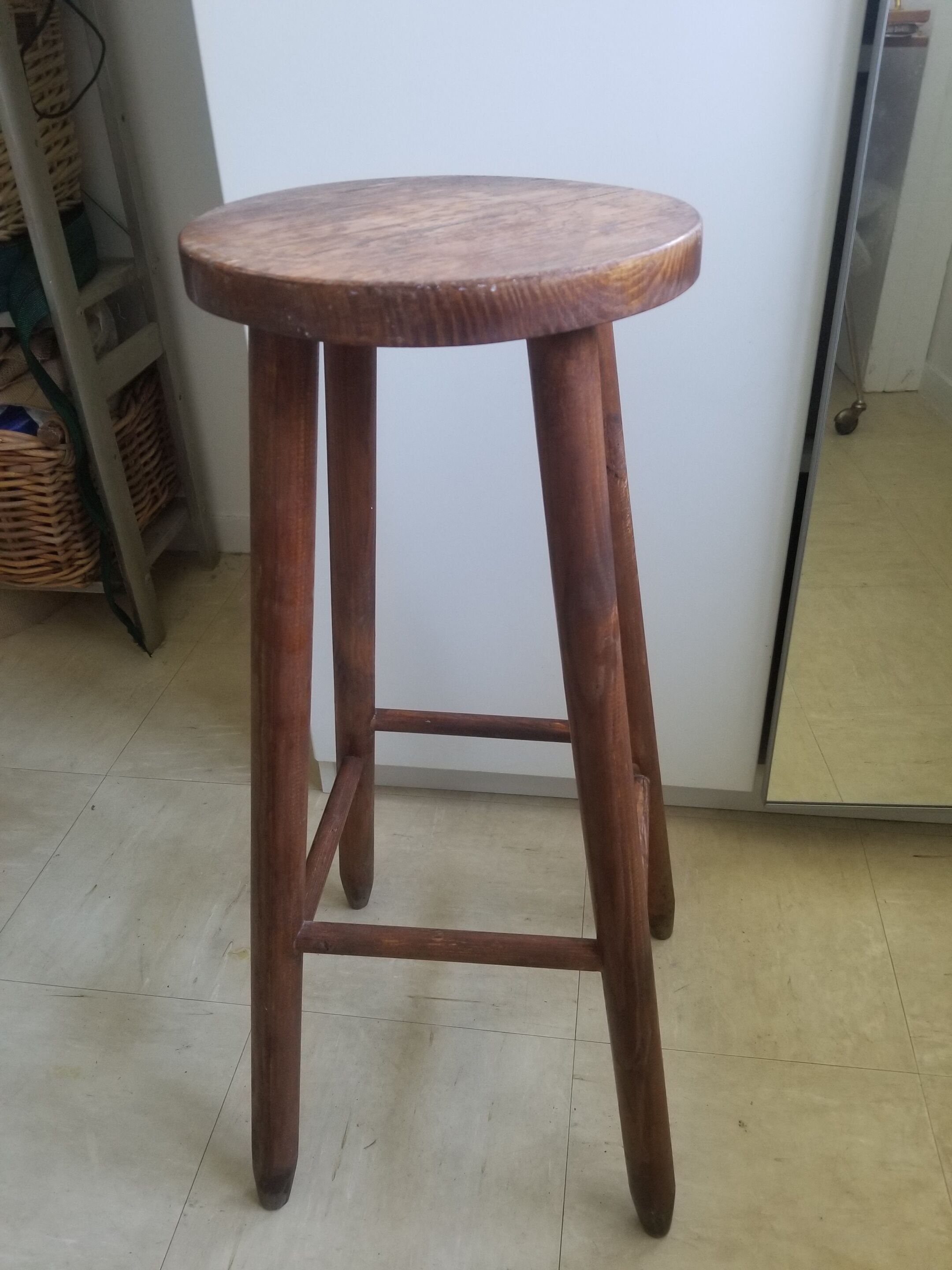 Old farm top stool