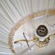 Gilt bronze bouillotte lamp with crystal drops, Empire style
