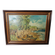 Painting - Oil on canvas Tropical seaside Signed A Gervasoni