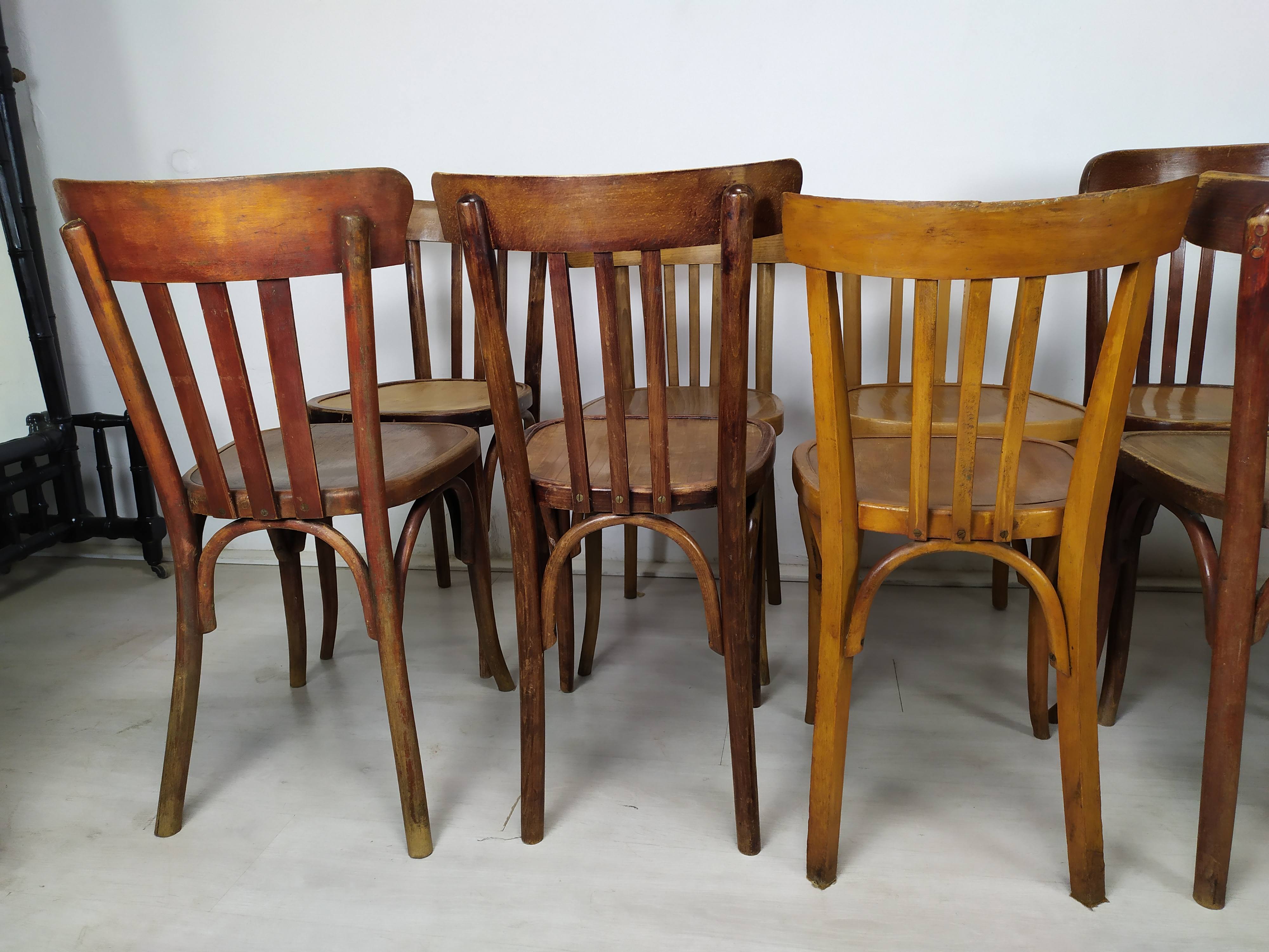 Lot de 12 chaises bistrot