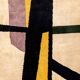Handwoven wool tapestry with colourful geometric design. 2026.