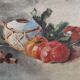 French vintage still life, oil on canvas