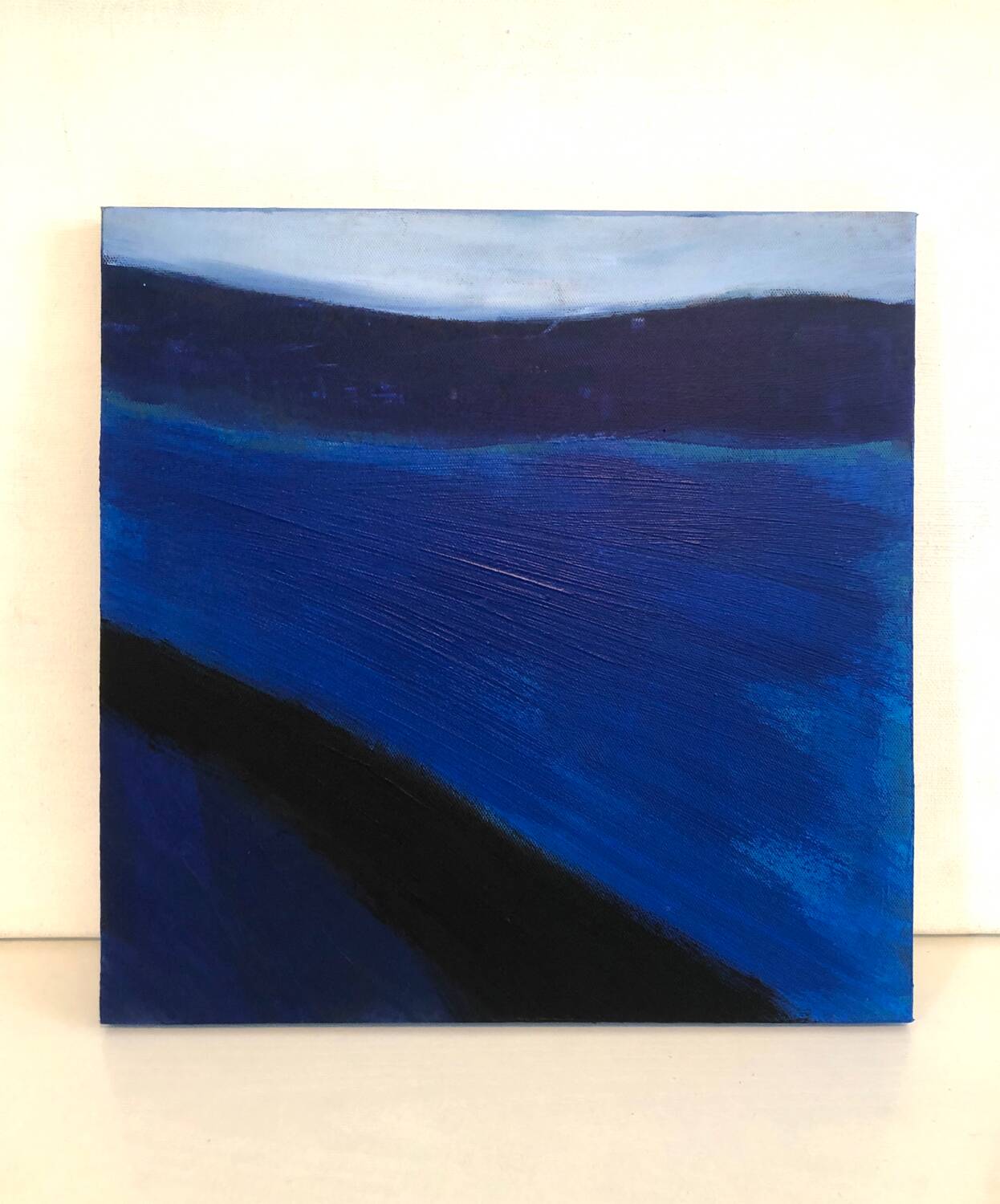 Blue abstract painting