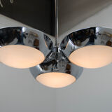 Chrome-Plated Functionalist Chandelier by Zukov, 1940s