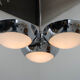 Chrome-Plated Functionalist Chandelier by Zukov, 1940s