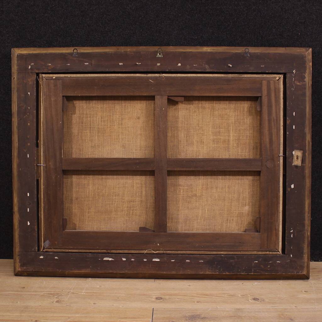 Peinture espagnole antique du XVIIe siècle, Christ et les disciples.