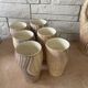 Vintage drink set Grandjean Jourdan Faux Bois Ceramic style