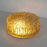 Grands plafonniers en verre ambré des années 1970 par RZB