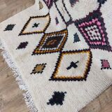 Handmade wool Berber rug 240 X 148 CM
