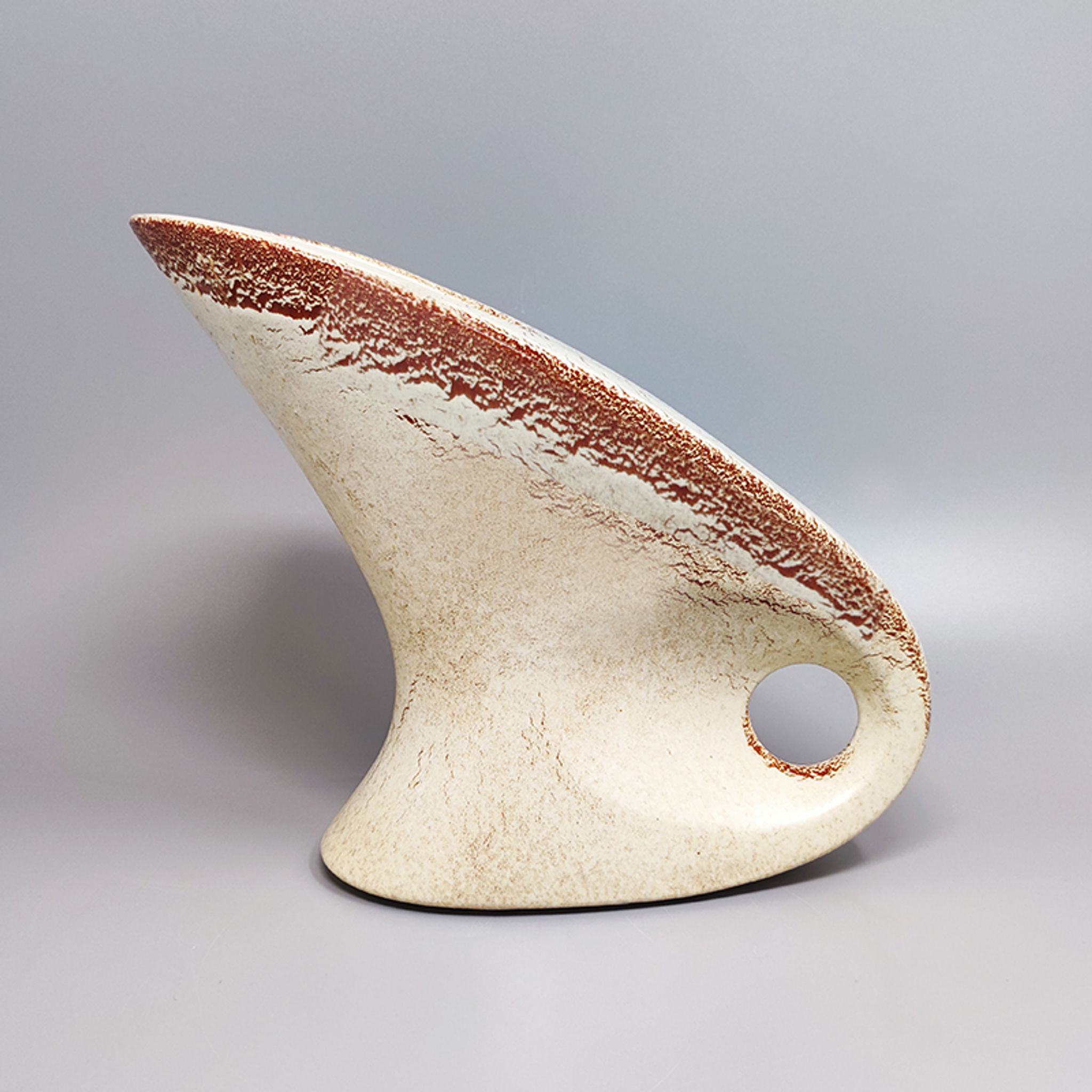 1960s Vase by Bertoncello in Ceramic. Made in Italy