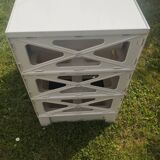 Vintage plastic storage unit