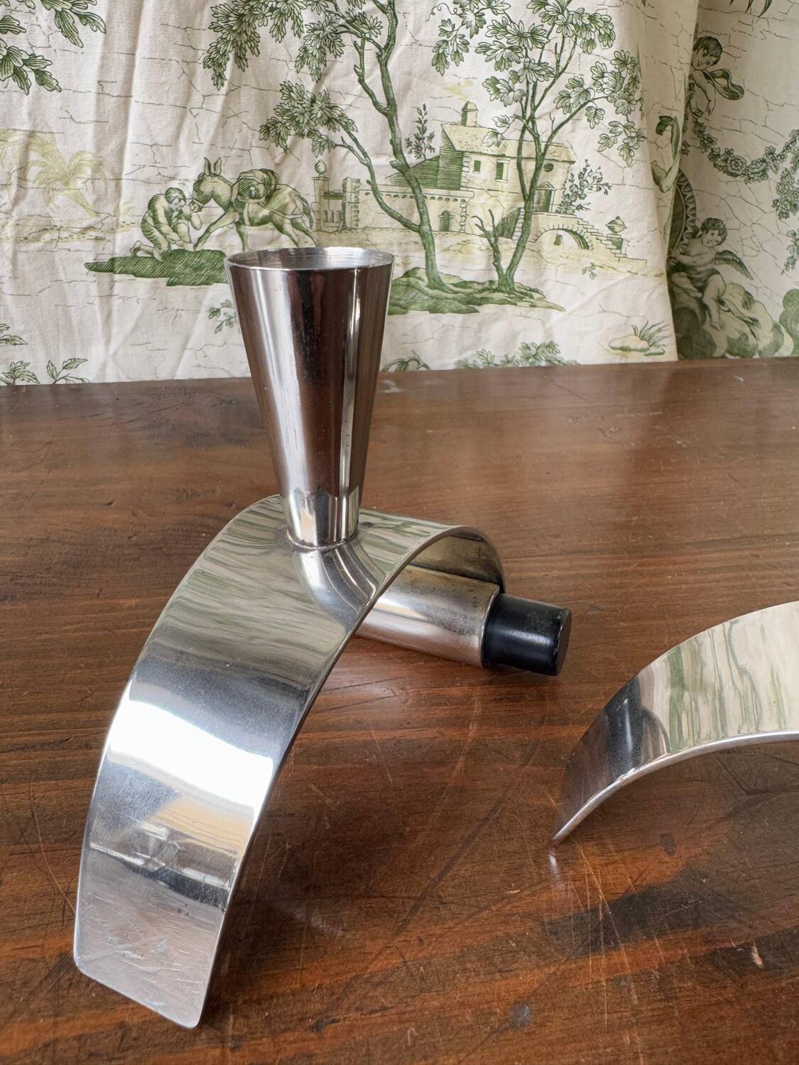 Pair of Brutalist Design Candlesticks – 1950s