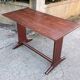 restored bistro table teak finish 1950