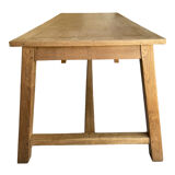 Solid oak dining table