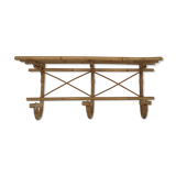 Bamboo coat rack shelf