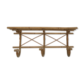 Bamboo coat rack shelf