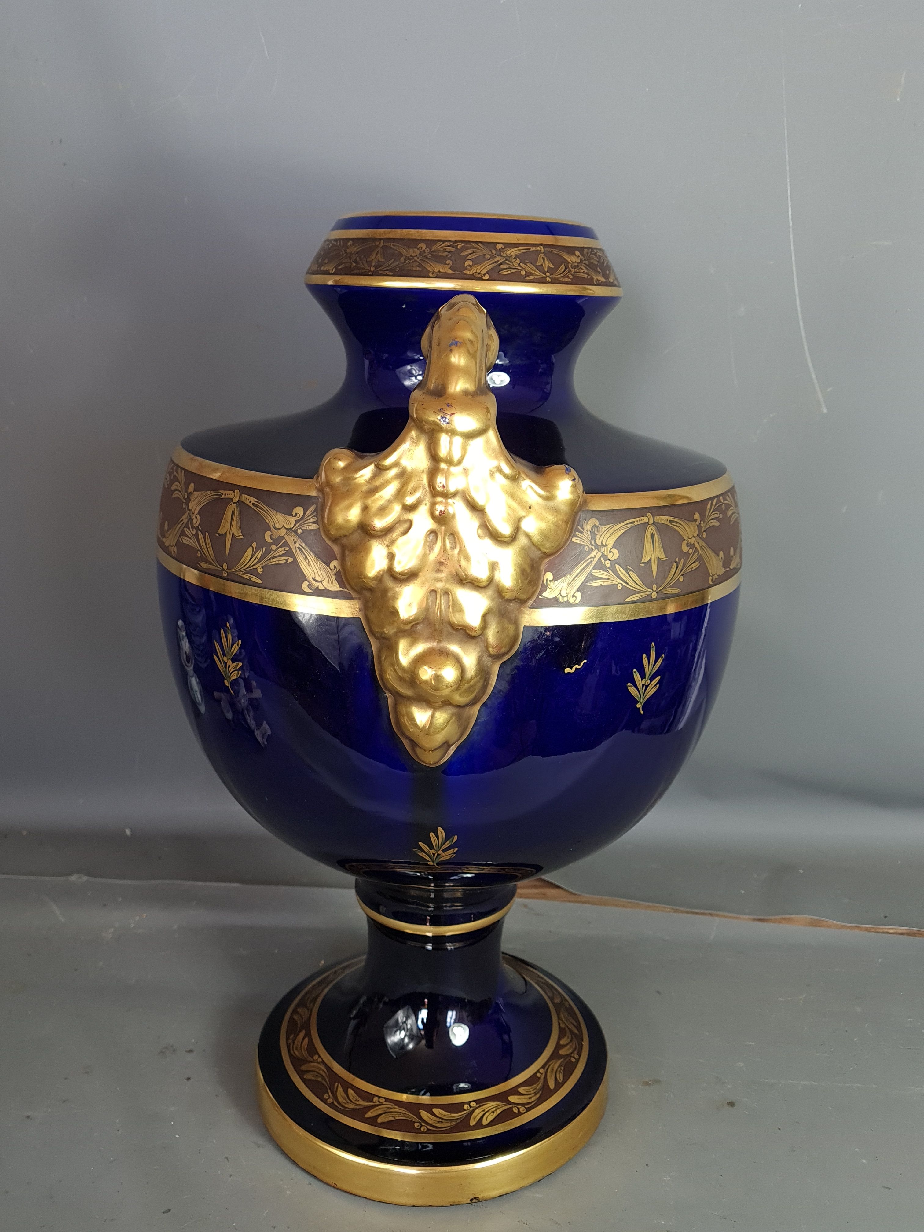 Tours porcelain vase - JAget & Pinon 53 cm SB