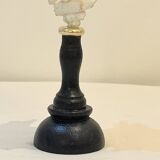Old Murex conch shell on turned wooden base Napoleon III vintage curiosity cabinet R