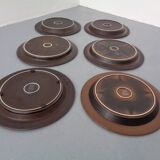 Large Russian Plates by Ulla Procope for Arabia, Set of 6, Finland, 1960s, Set of 6