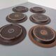 Large Russian Plates by Ulla Procope for Arabia, Set of 6, Finland, 1960s , Set of 6