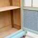 Antique celadon glass Parisian wardrobe H162