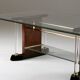 Brass and glass coffee table, 1970s