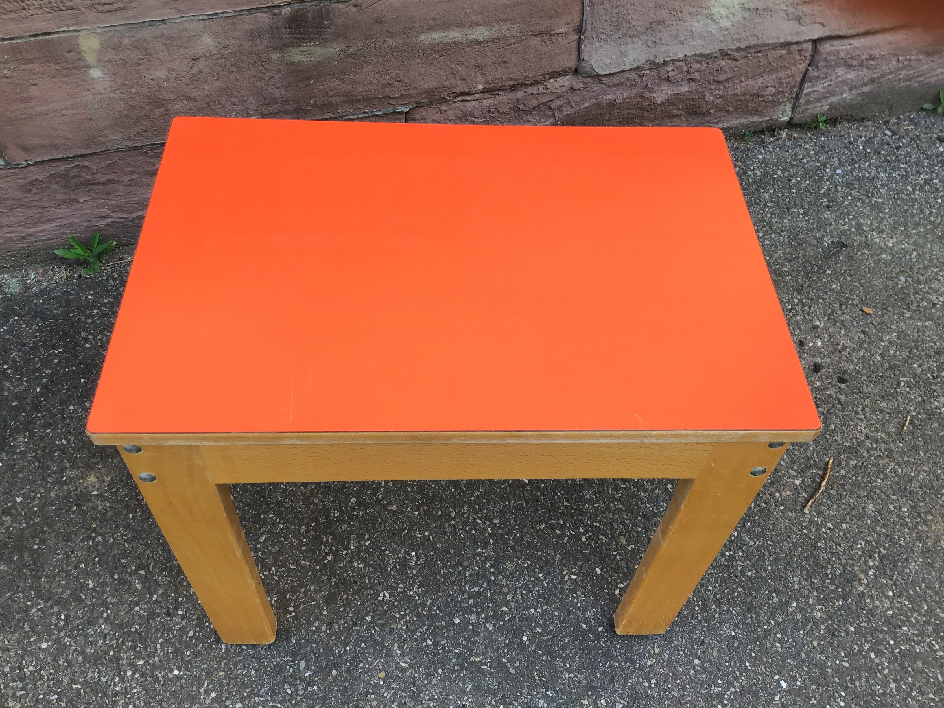 Bureau & chaise enfant école maternelle  vintage