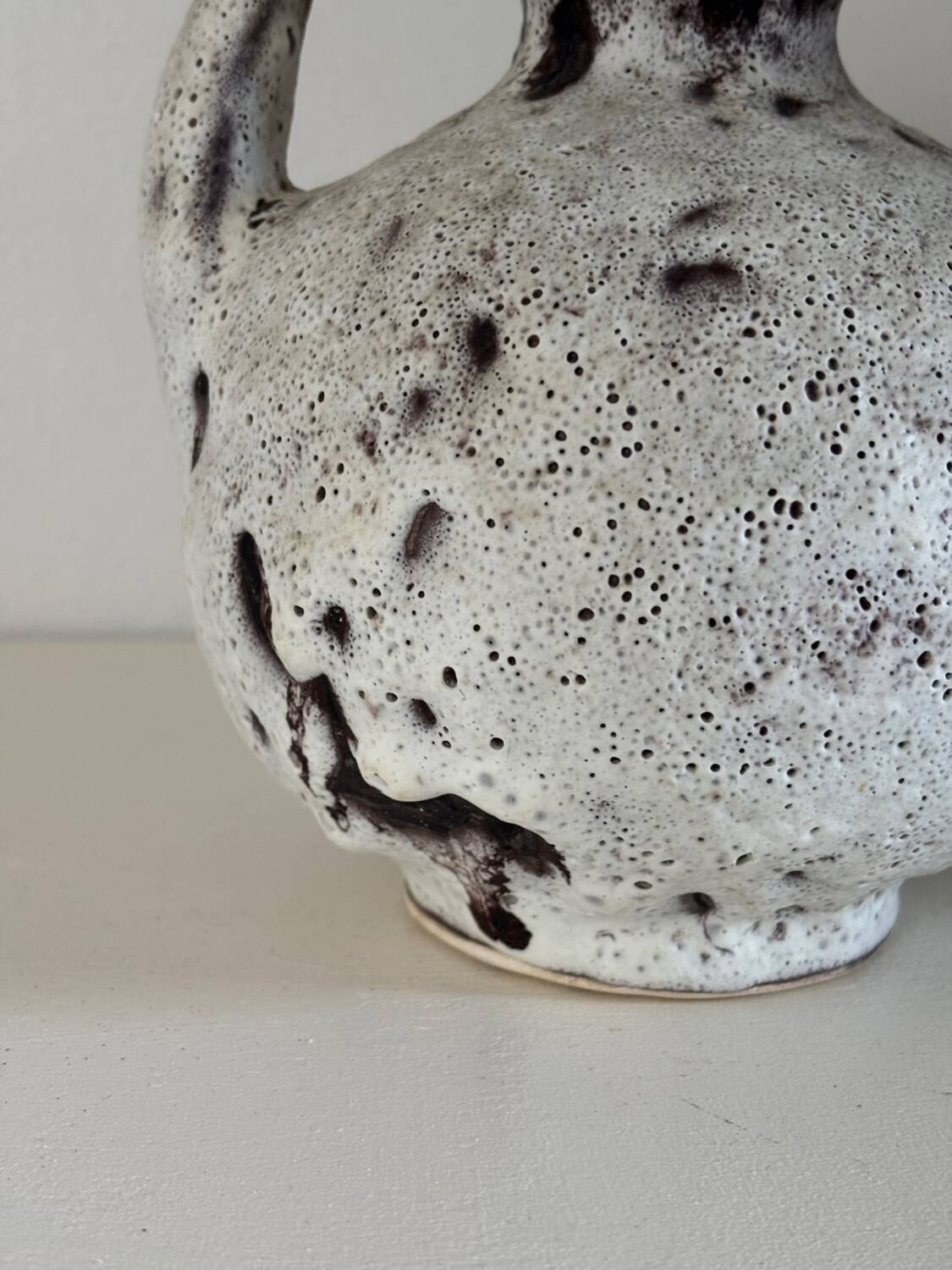 Vintage fat lava vase