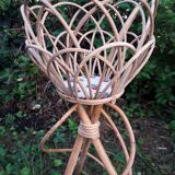 Rattan plant holder