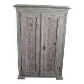 Armoire double peinte en bois