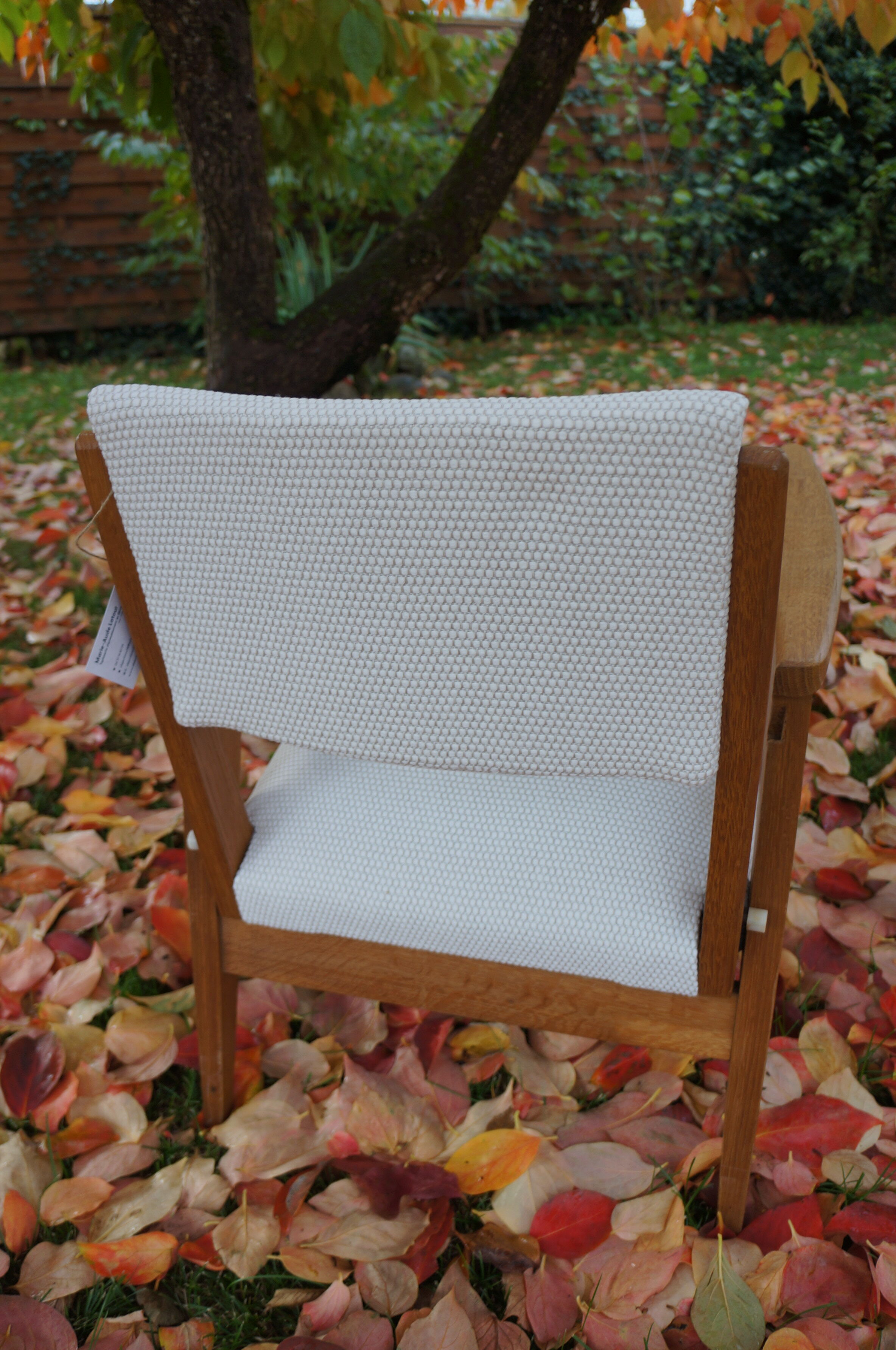 Pair of vintage poly-seat armchairs