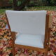 Pair of vintage poly-seat armchairs