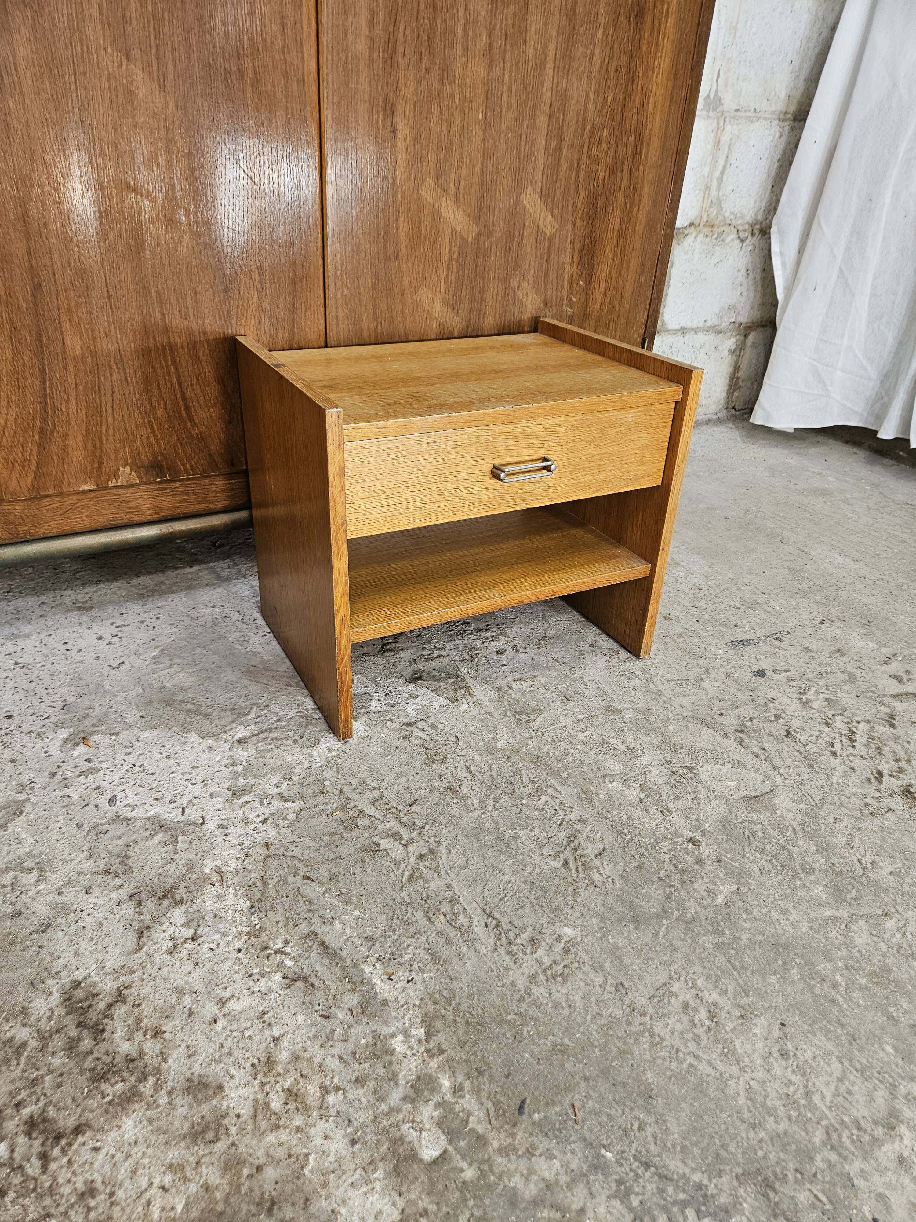 Scandinavian style bedside table 1960