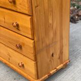 Commode 6 tiroirs en pin massif