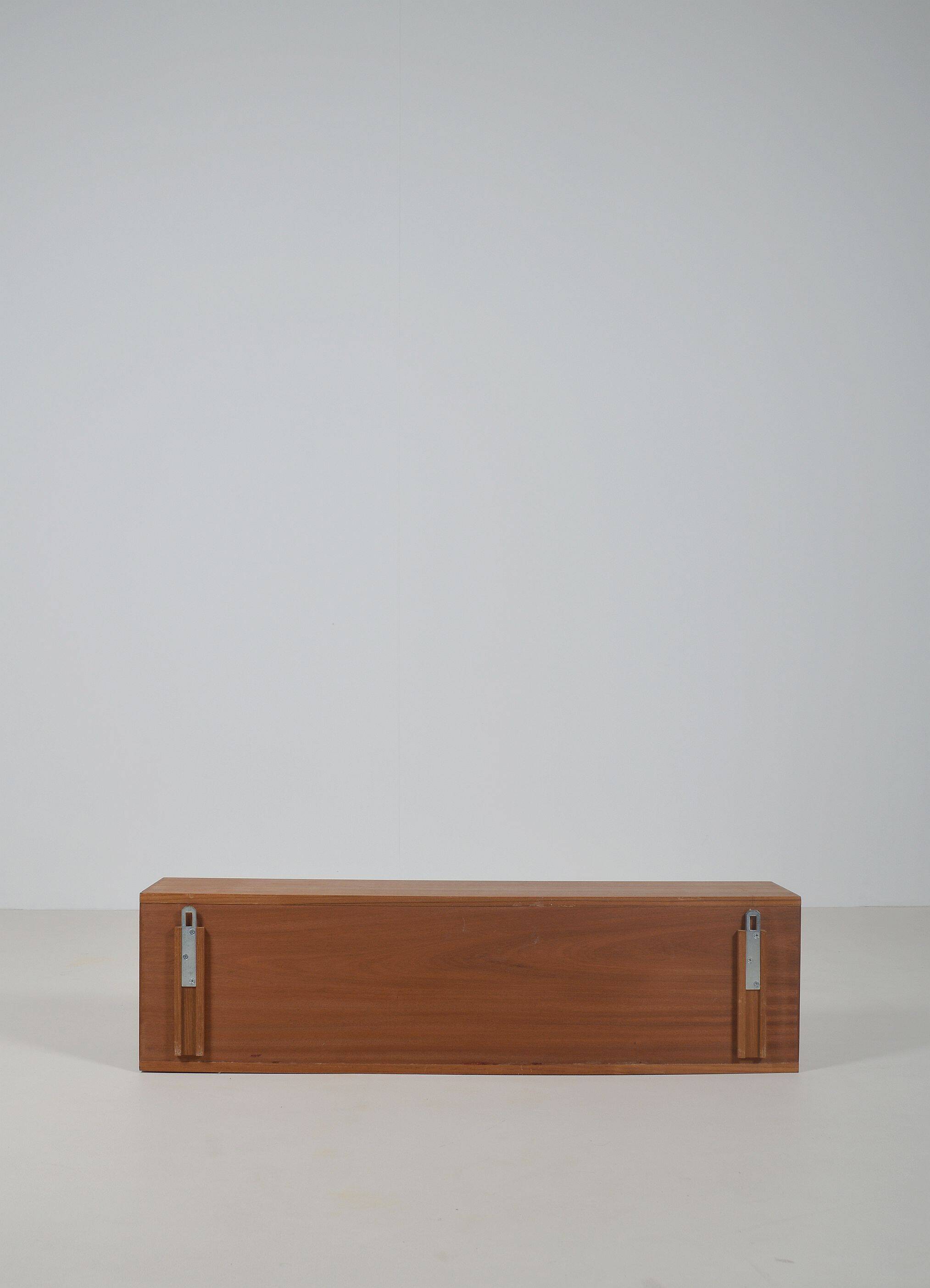 Danish wall shelf in solid teak, 1970s