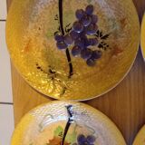 Old barbotine plates from the Orchies factory