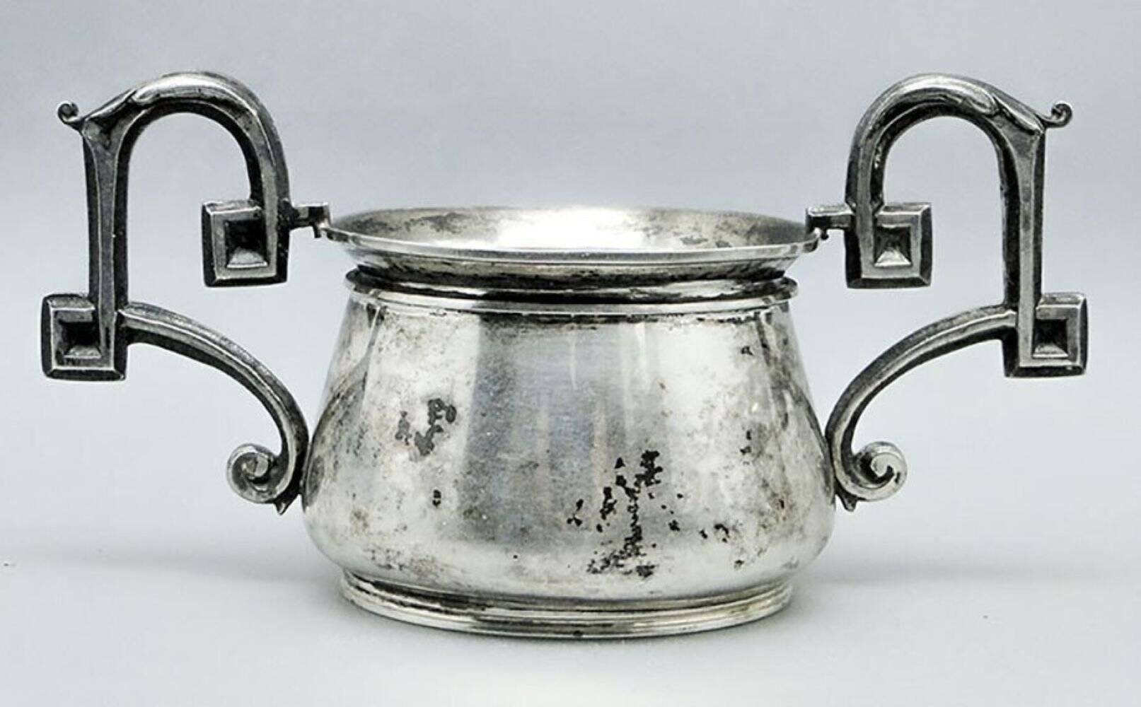 Biedermeier silver sugar bowl, Austria, 19th century