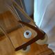 Large suspension boomerang teak , Philips design Louis Kalff ( 114 cm )