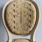 Chair and armchair medallion, Louis XVI style, circa 1950