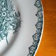 Flat porcelain plate st Amandinoise st amand model thrush